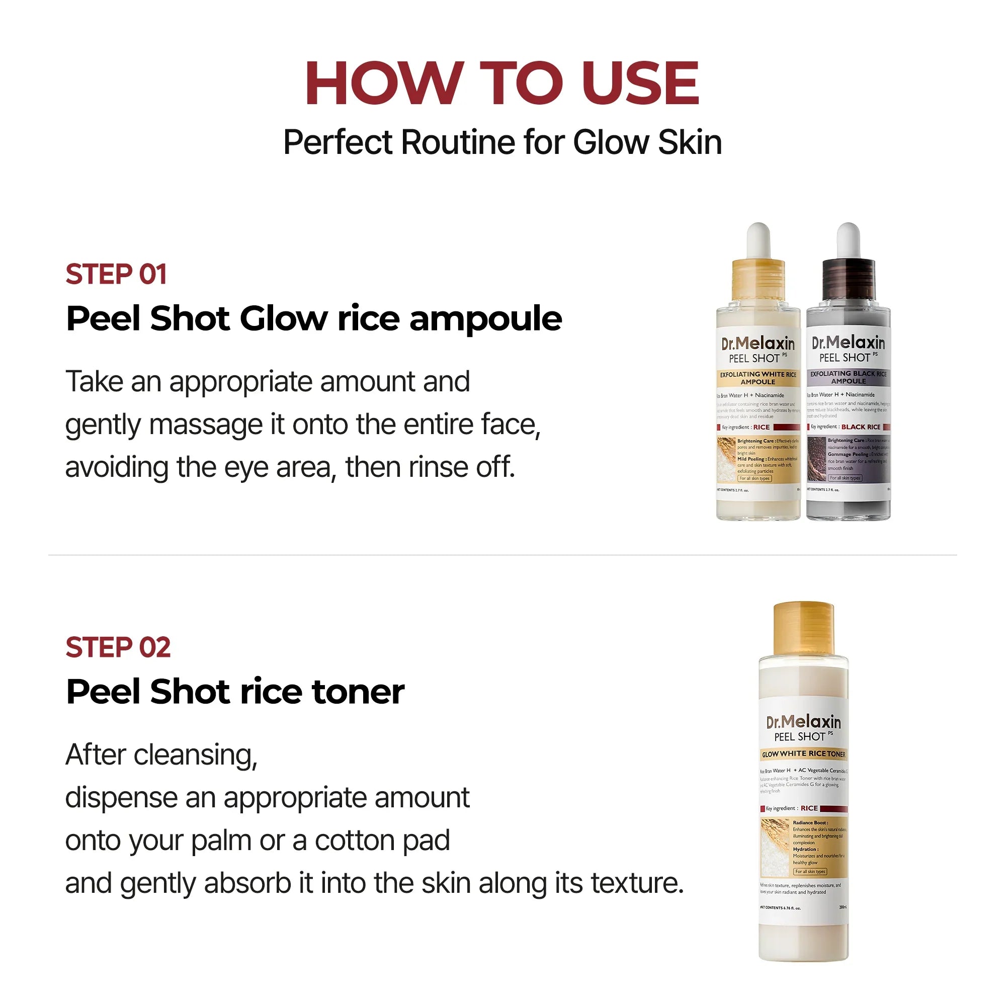 Peel Shot Glow Rice Line